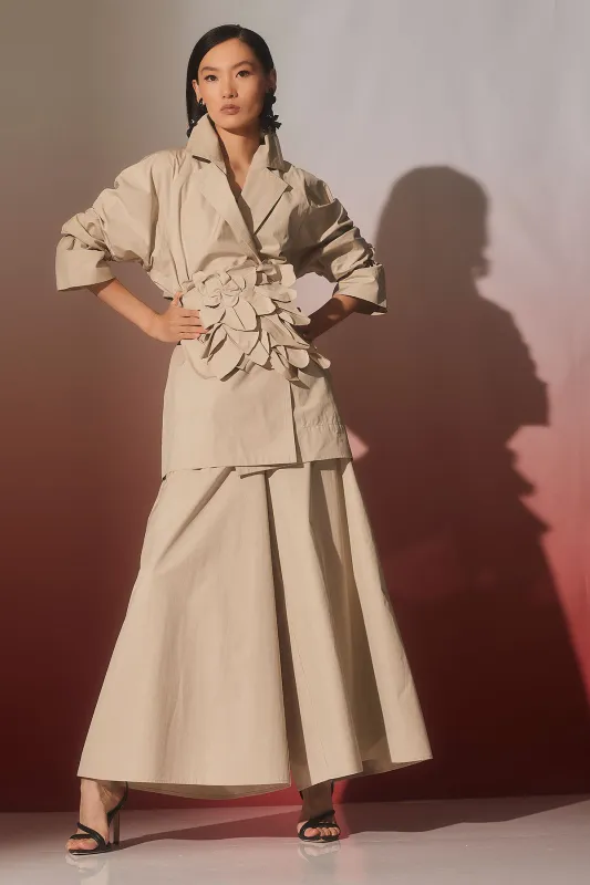 Tech Cotton Taffeta Palazzo Pants sold by Natori