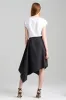 Tech Cotton Taffeta Origami Asymmetrical Skirt sold by Natori