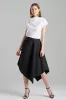 Tech Cotton Taffeta Origami Asymmetrical Skirt sold by Natori