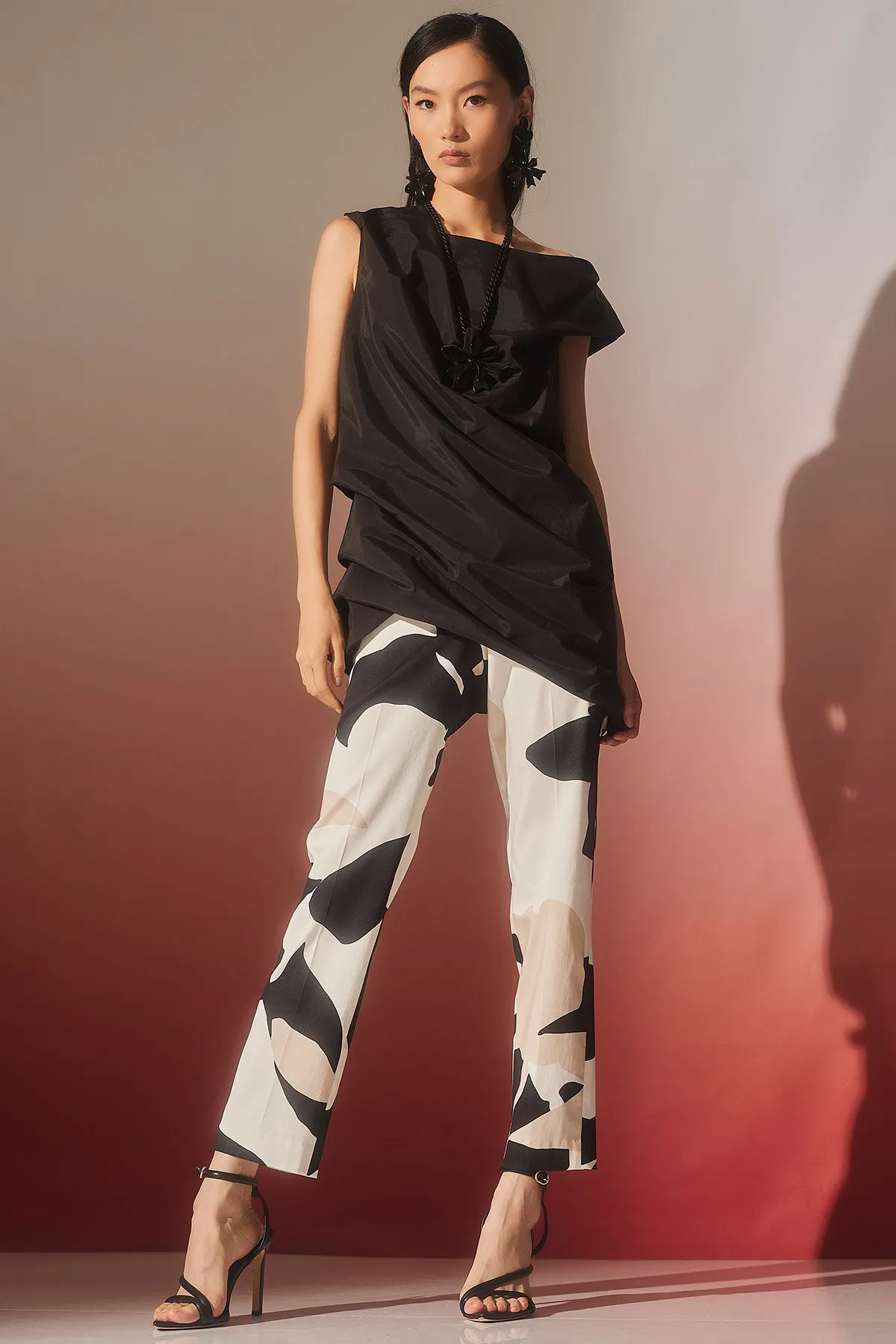 Nishi Cotton Side Zip Ankle Pants sold by Natori