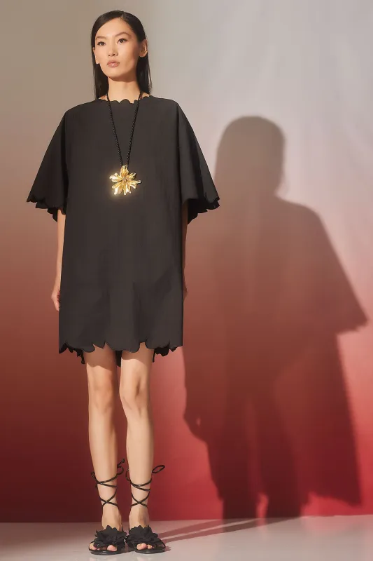 Tech Cotton Taffeta Embroidered T-Shirt Dress sold by Natori