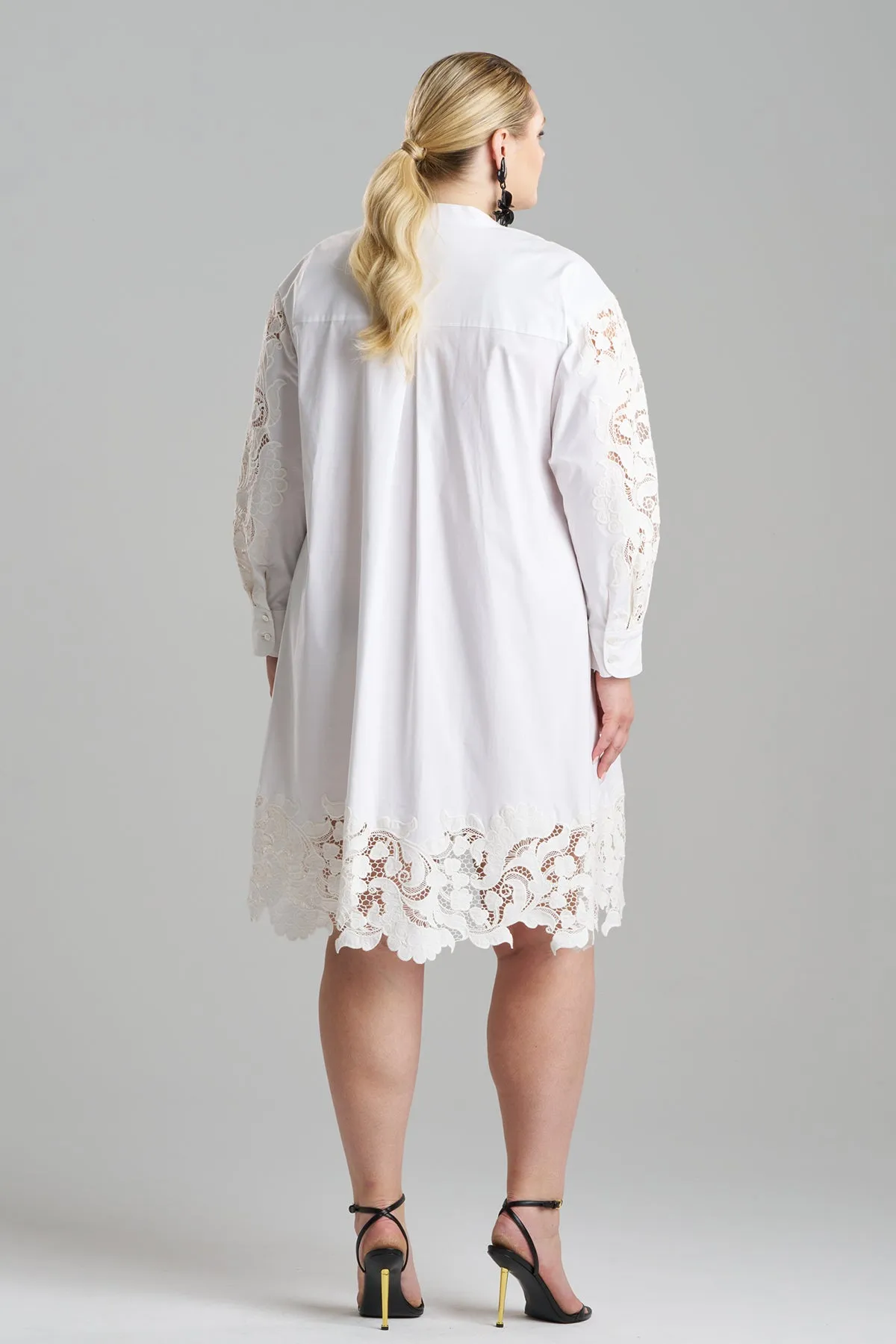 Kumo Embroidery Appliqued Oversize Shirtdress sold by Natori product image thumbnail 5