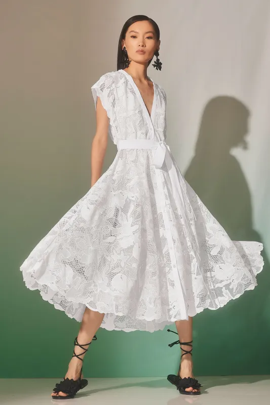 Nishi Lace Tie Front Dress sold by Natori