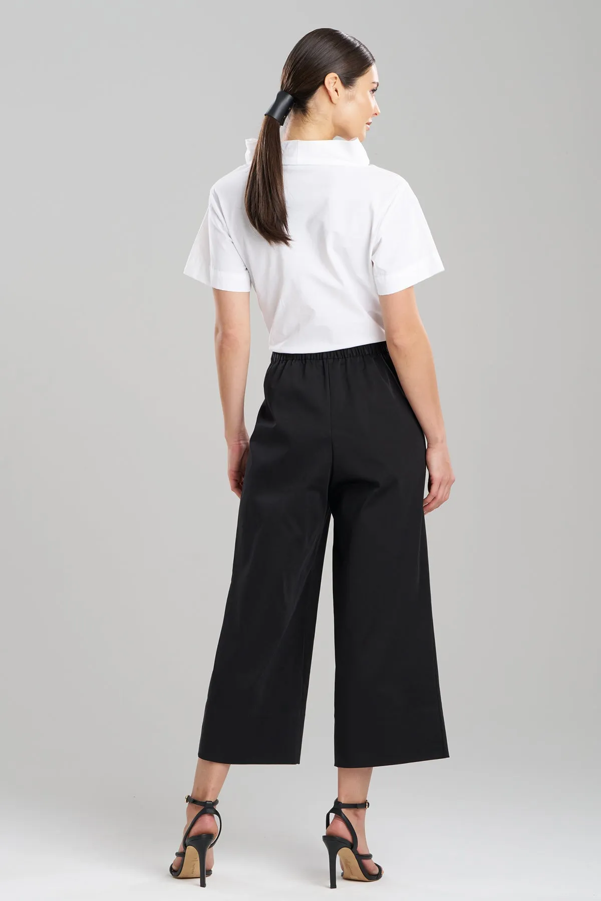 Cotton Chino Pull On Cropped Pants sold by Natori product image thumbnail 2
