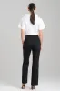 Cotton Chino Front Zip Pants sold by Natori