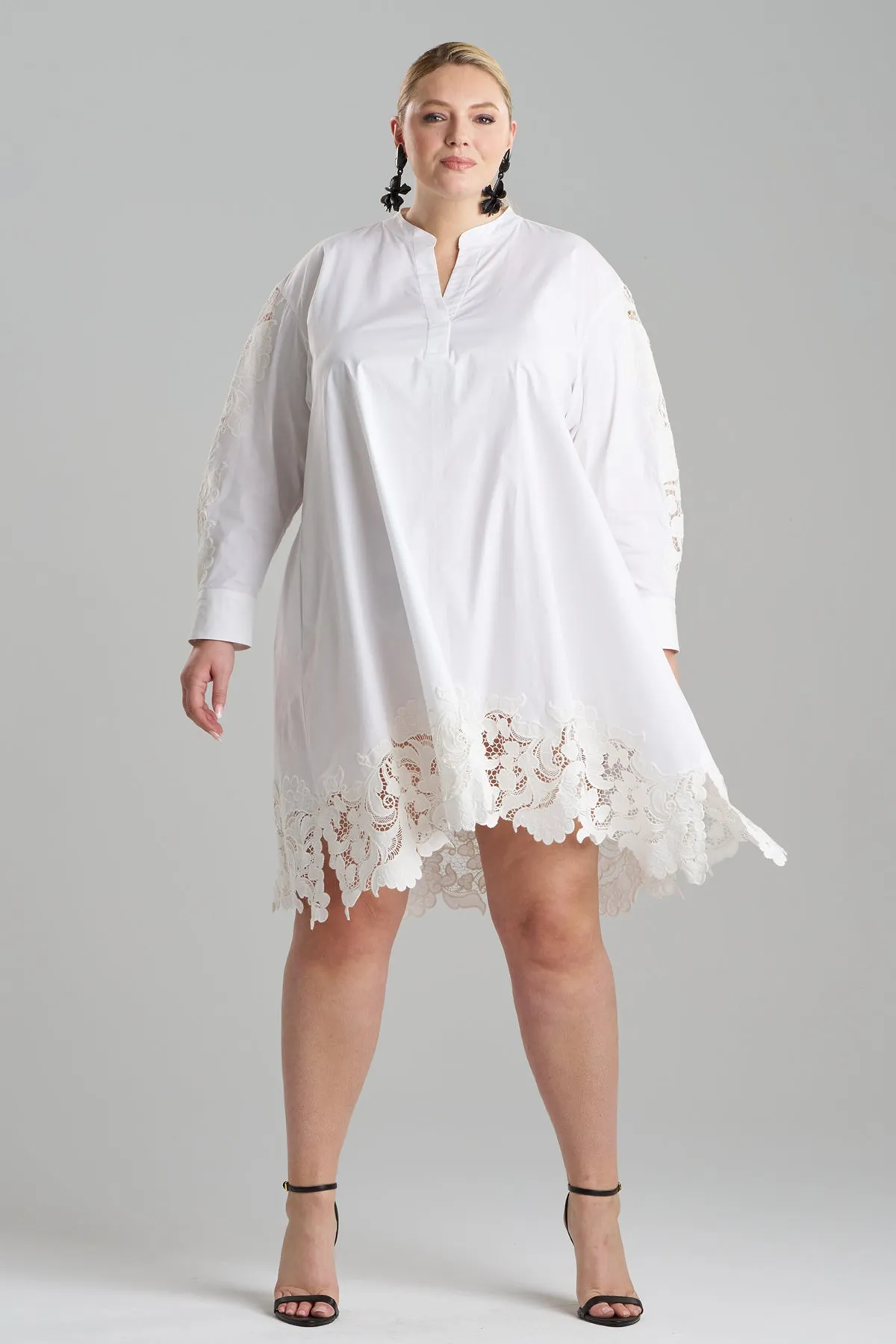 Kumo Embroidery Applique Oversized Shirtdress sold by Natori product image thumbnail 4