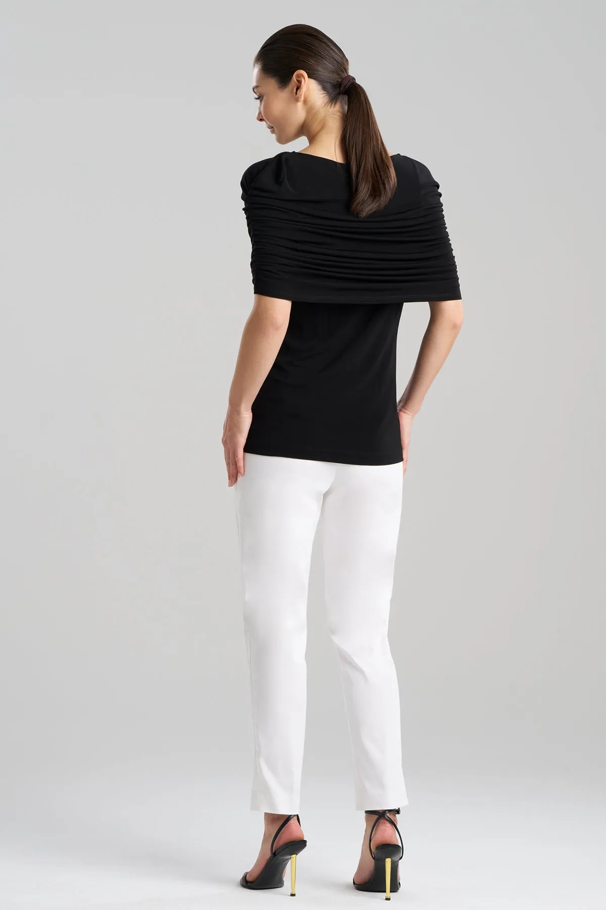 Matte Jersey Rouched Shoulder Top sold by Natori product image thumbnail 2