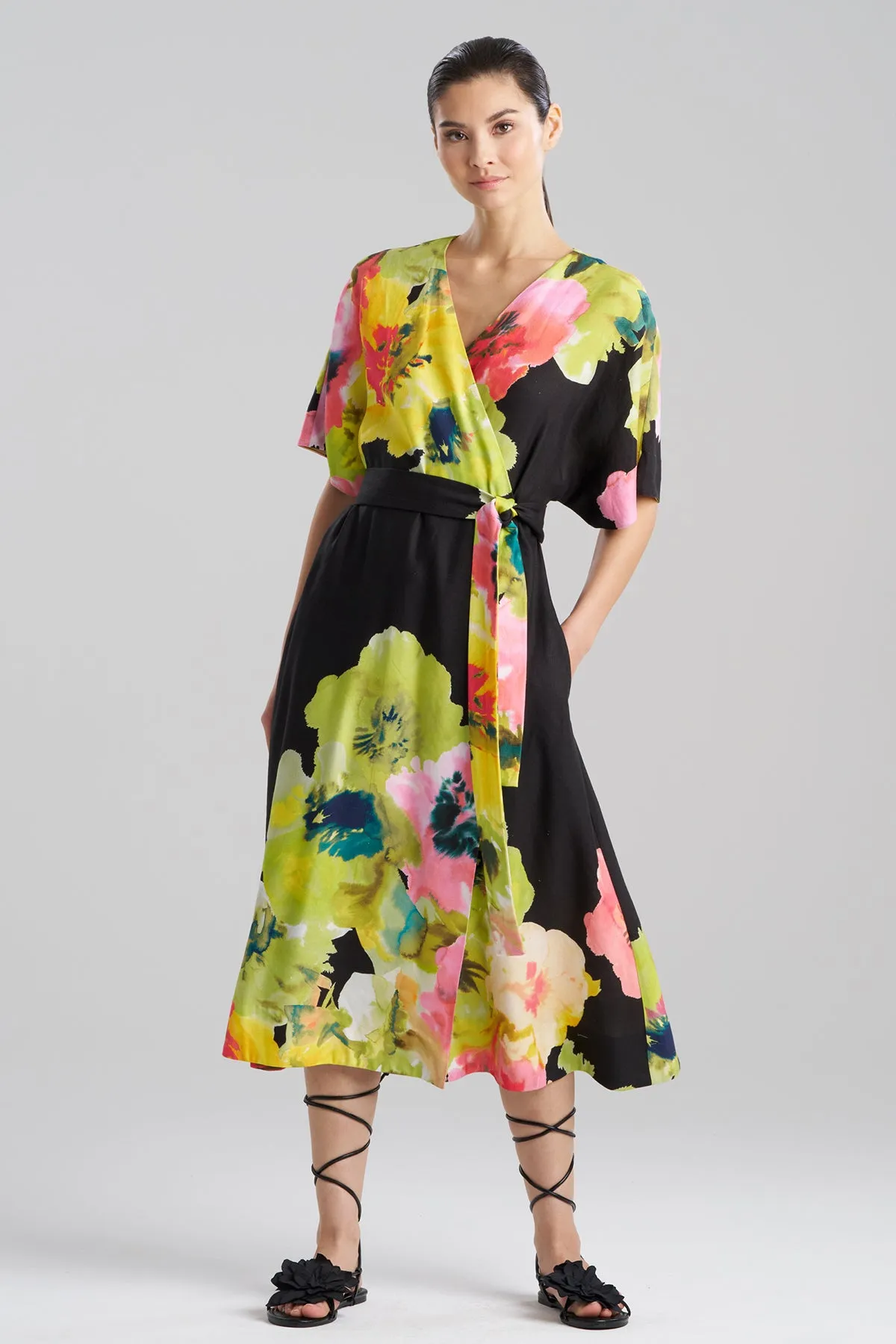 Ophelia Linen Kimono Wrap Dress sold by Natori product image thumbnail 2