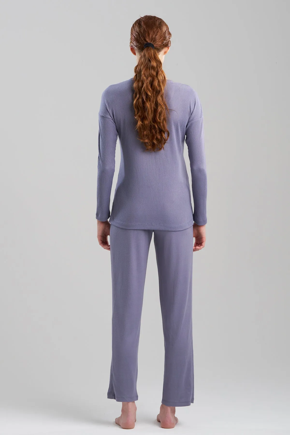 Eden Rib Knit Everywhere V-Neck Top sold by Natori product image thumbnail 3