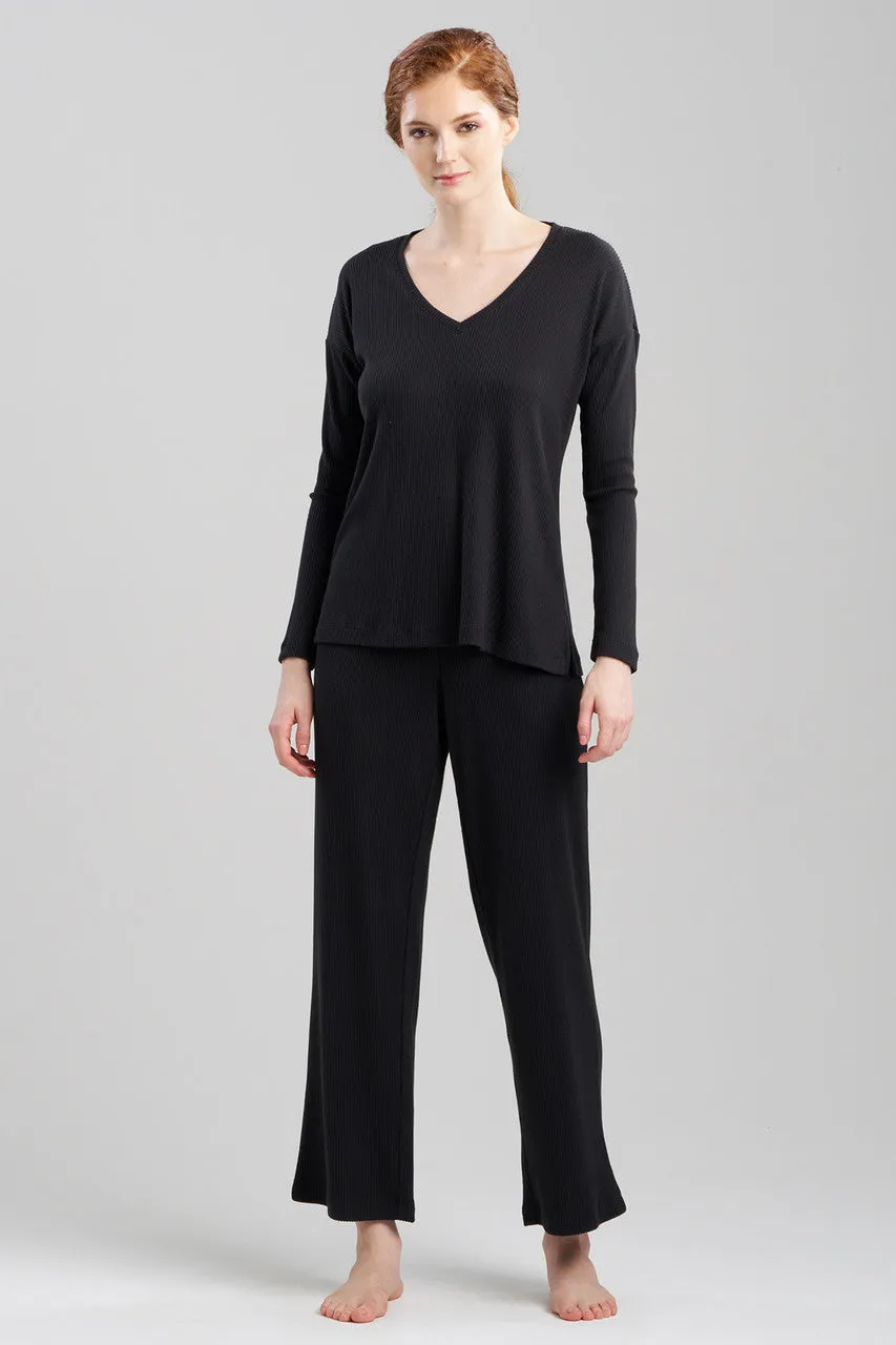 Eden Rib Knit Everywhere V-Neck Top sold by Natori