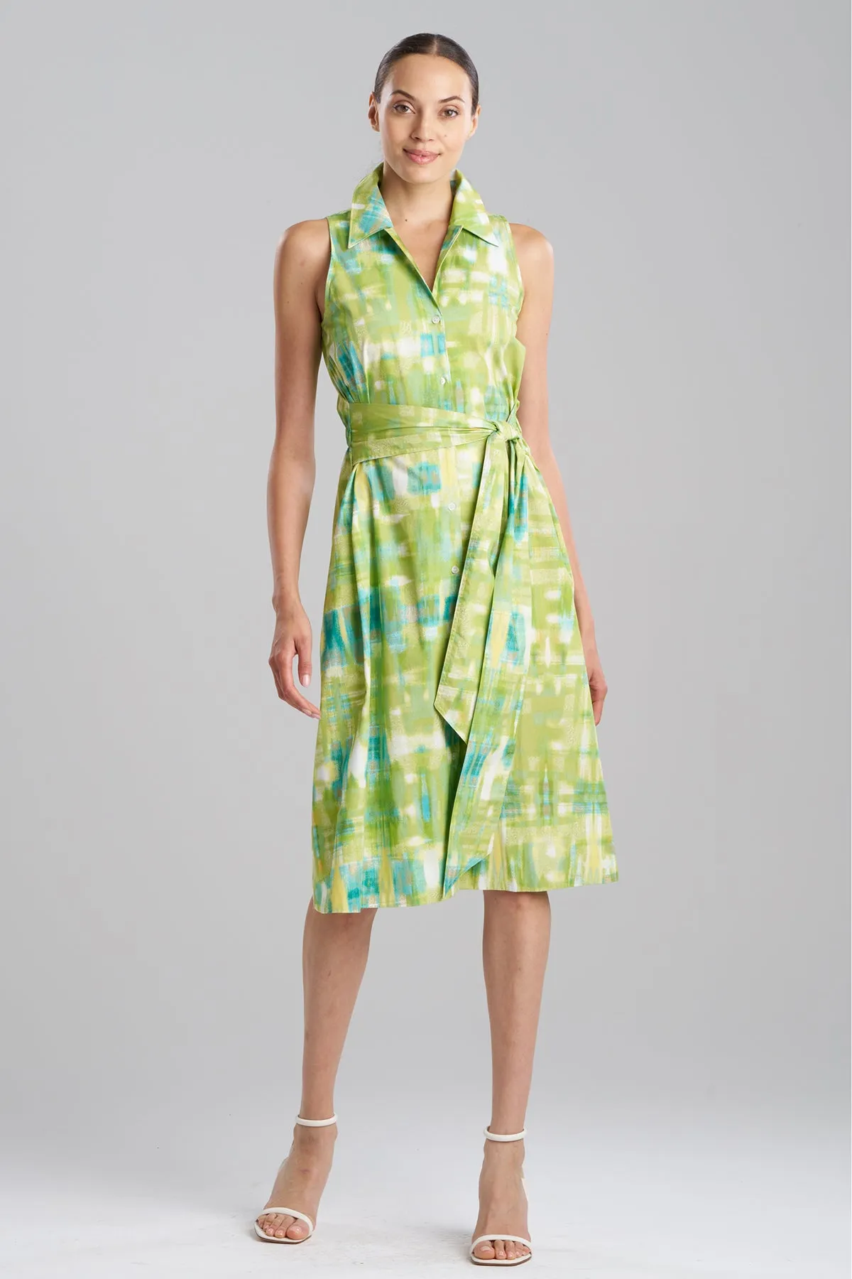 Plaids Halter Button Down Dress sold by Natori