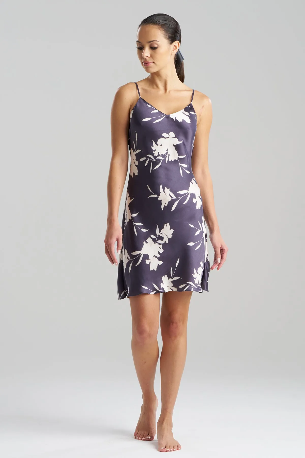 Lily Printed Satin Icon Chemise sold by Natori