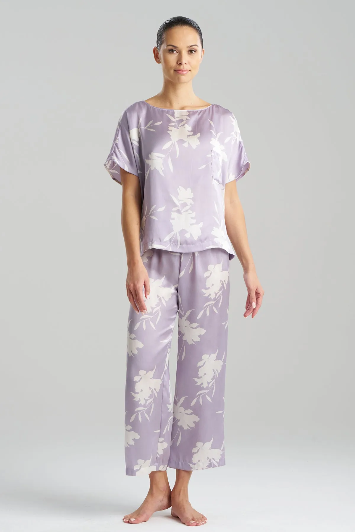 Lily Printed Satin Icon Short Sleeve PJ sold by Natori product image thumbnail 2