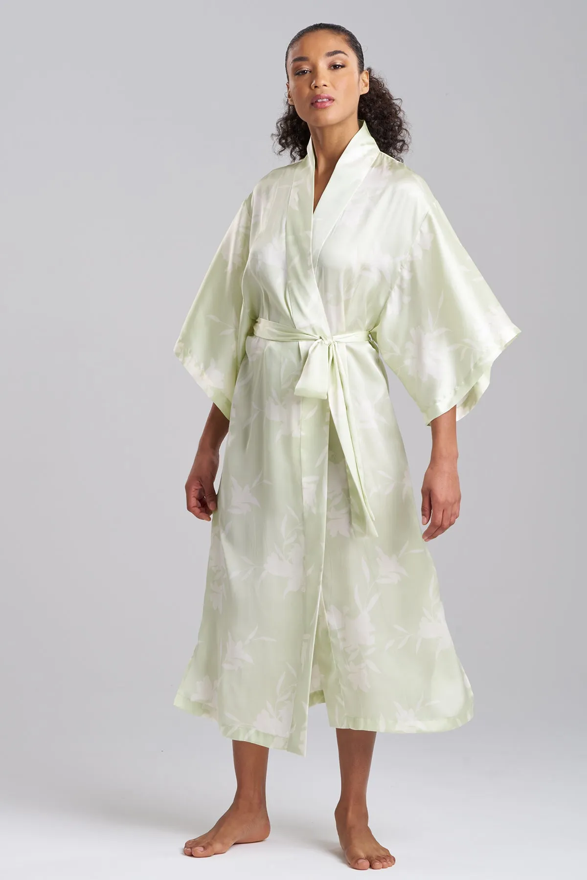 Lily Printed Satin Icon Robe sold by Natori