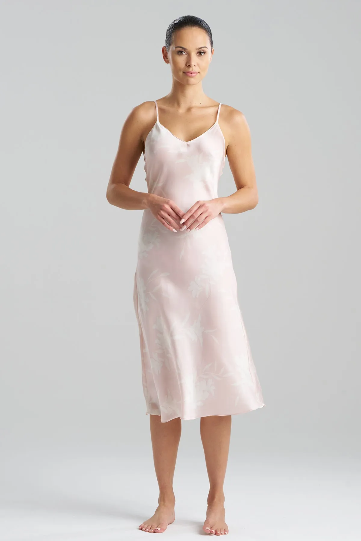 Lily Printed Satin Icon Gown sold by Natori product image thumbnail 2