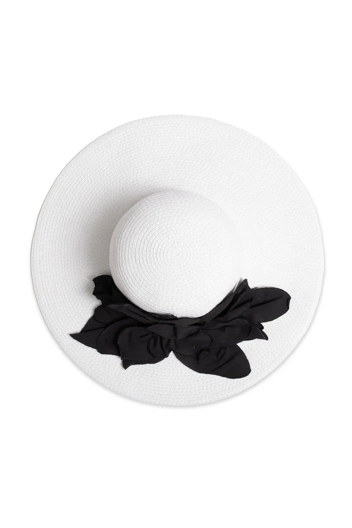Techno Poplin Cut-Out 3D Applique Straw Hat sold by Natori product image thumbnail 2