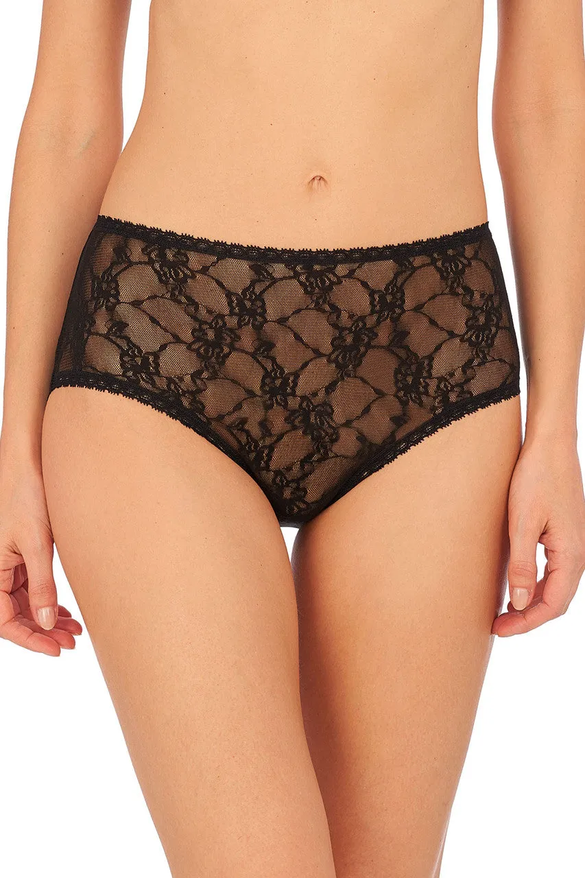 Bliss Allure One-Size Lace Full Brief sold by Natori