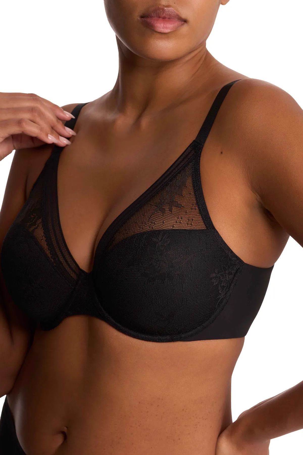 Love Lace Full Coverage Plunge T-Shirt Bra sold by Natori product image thumbnail 4