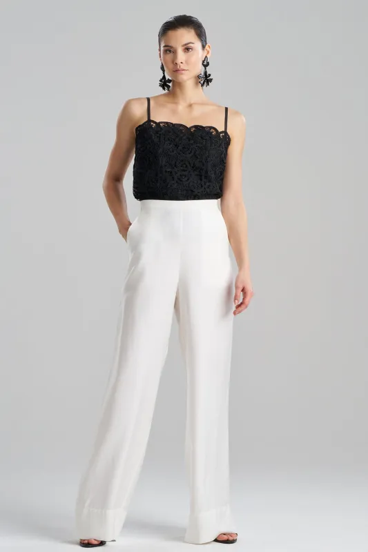 Cotton Silk Twill Trousers sold by Natori