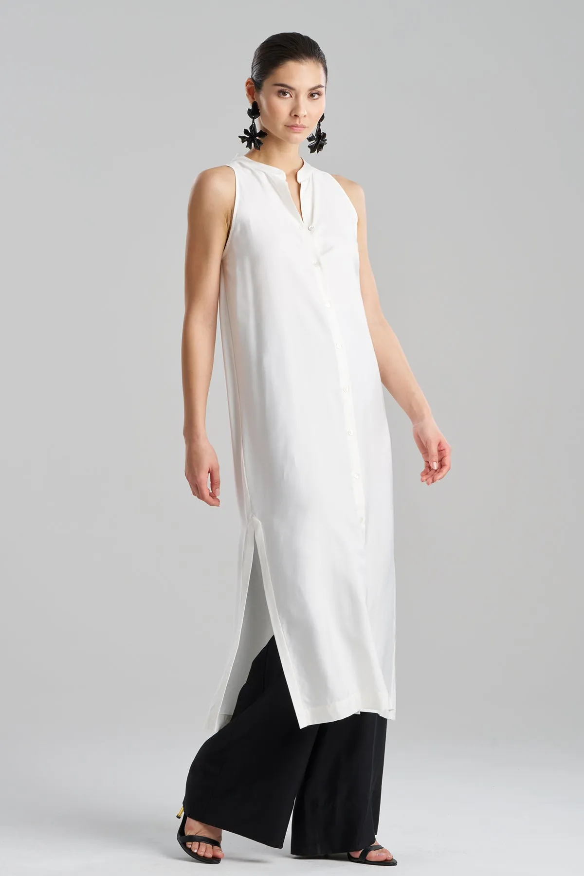 Cotton Silk Twill Sleeveless Tunic sold by Natori product image thumbnail 2
