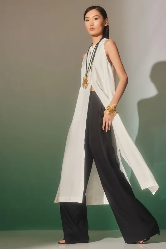 Cotton Silk Twill Sleeveless Tunic sold by Natori