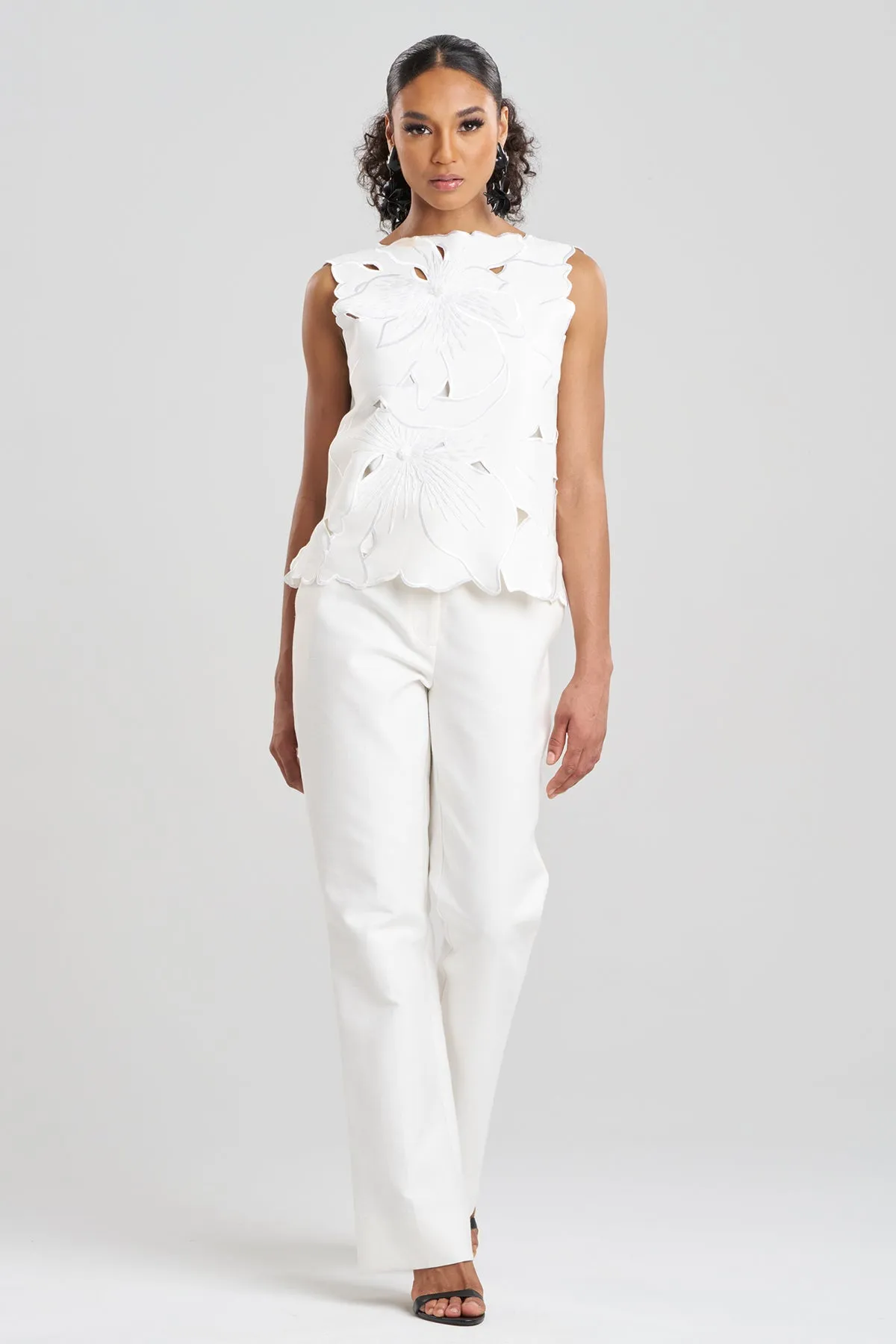 Couture Canvas Embellished Funnel Neck Top sold by Natori product image thumbnail 2