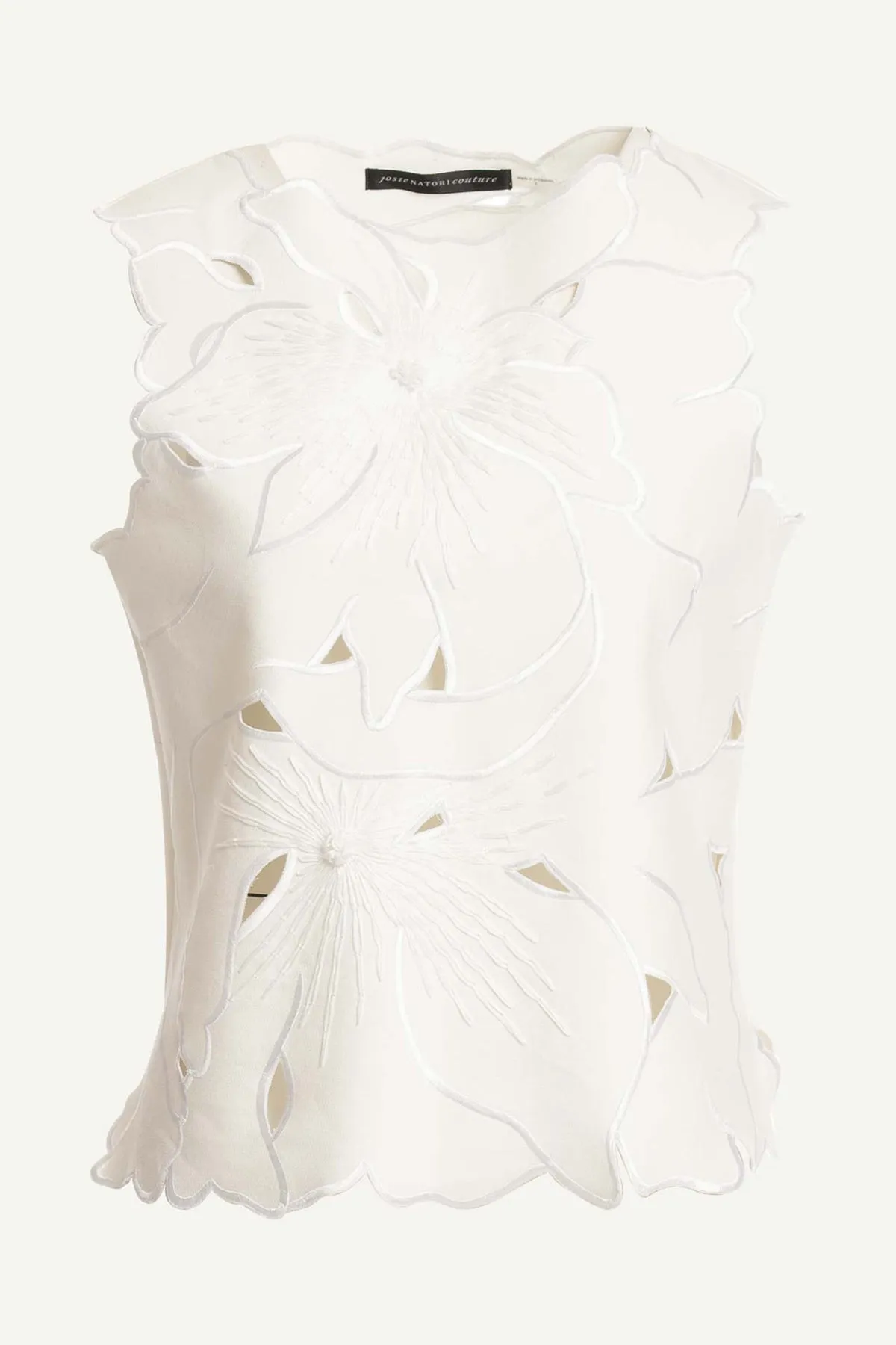 Couture Canvas Embellished Funnel Neck Top sold by Natori product image thumbnail 4