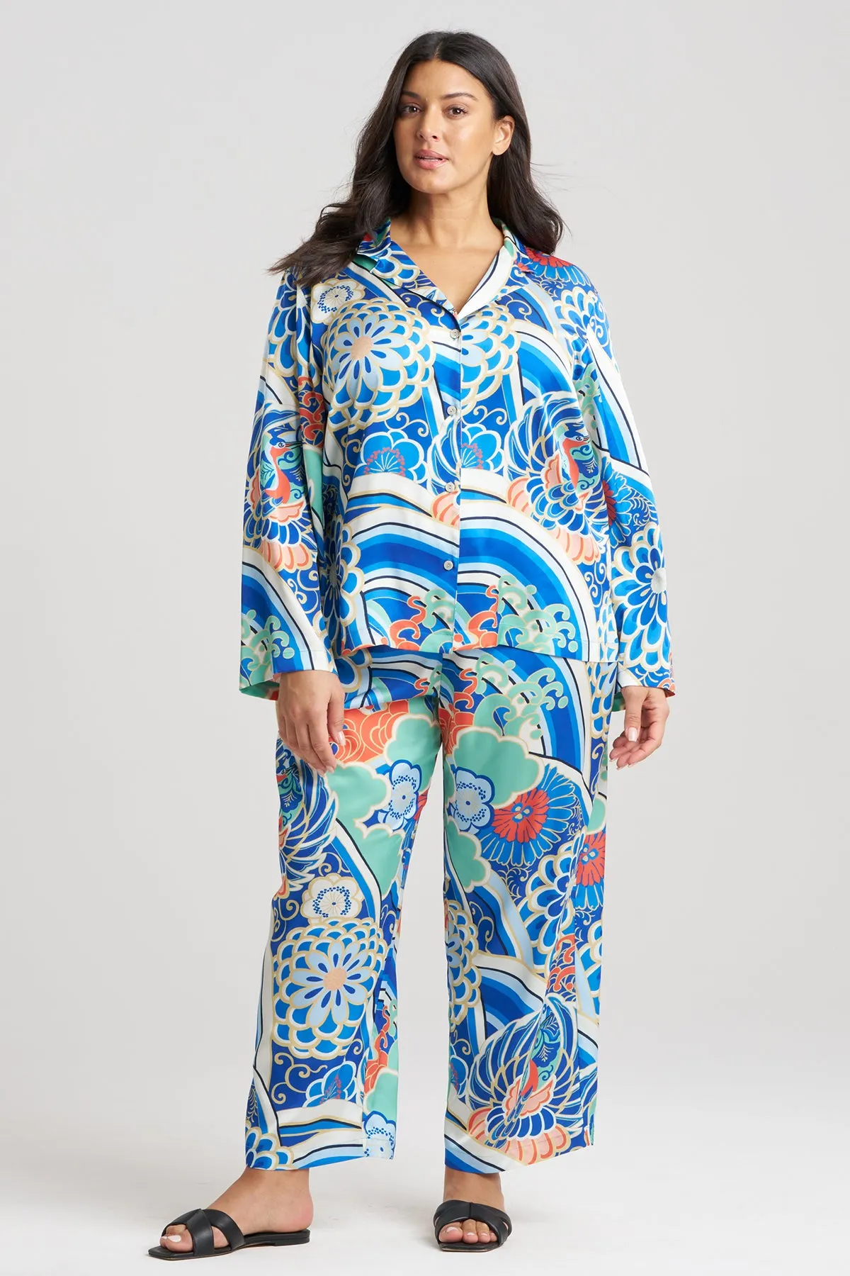 Medallion Notch Button Front PJ sold by Natori product image thumbnail 3