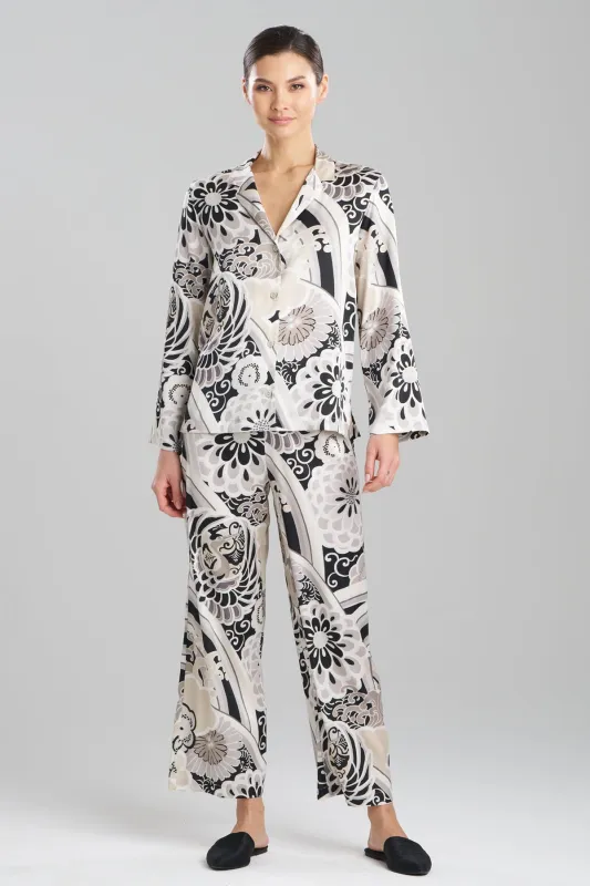 Medallion Notch Button Front PJ sold by Natori
