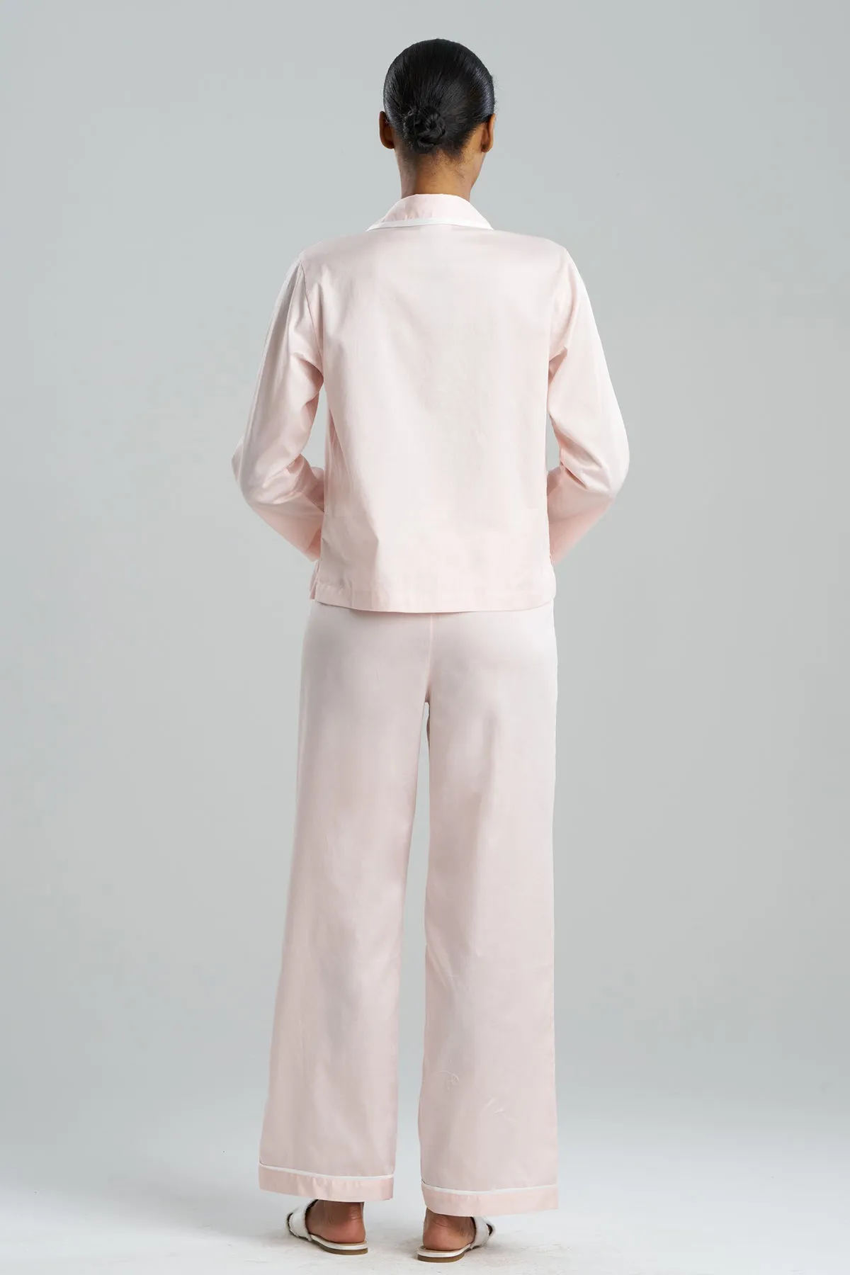 Cotton Sateen Embroidered Essentials Notch PJ sold by Natori product image thumbnail 2