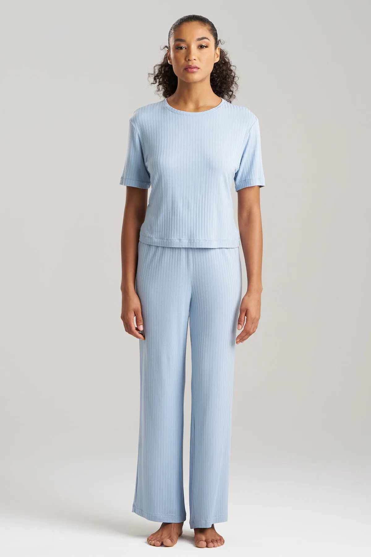 Skye Rib Ease Short Sleeve Top sold by Natori