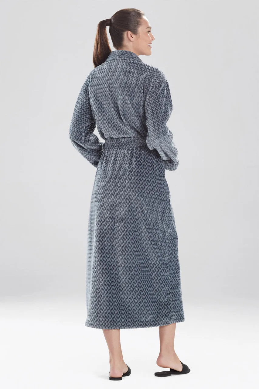 Plush Jacquard Geo Robe sold by Natori product image thumbnail 3