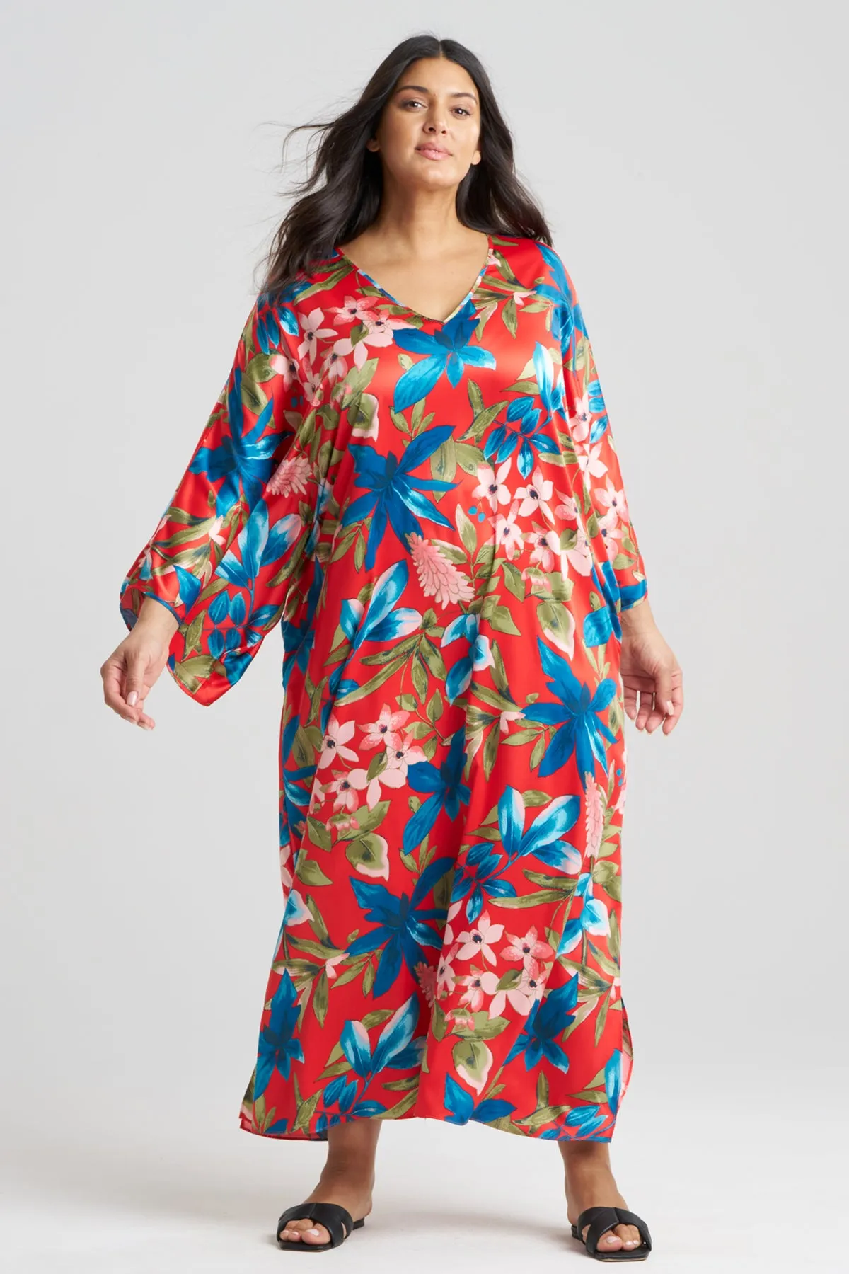 Tropical Breeze Satin Caftan sold by Natori product image thumbnail 3