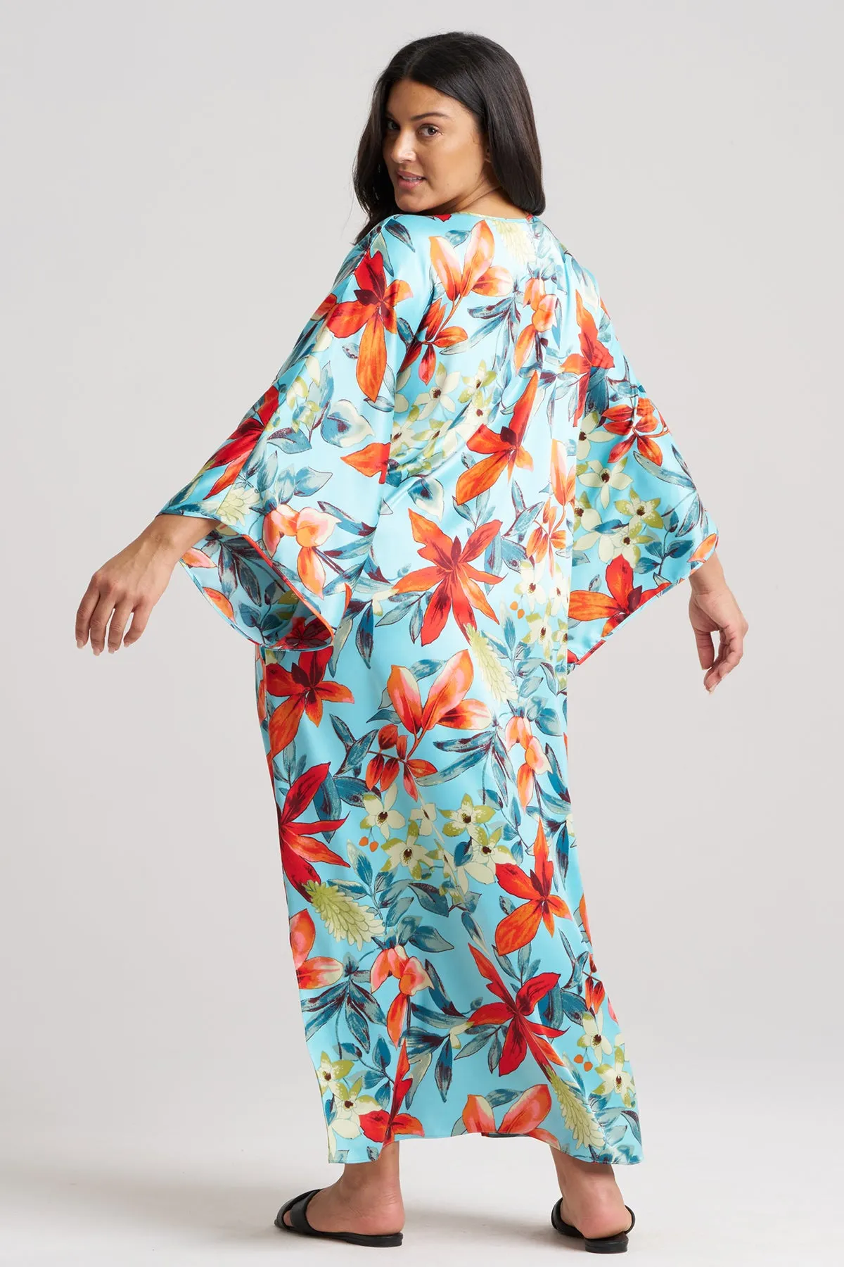 Tropical Breeze Satin Caftan sold by Natori product image thumbnail 4