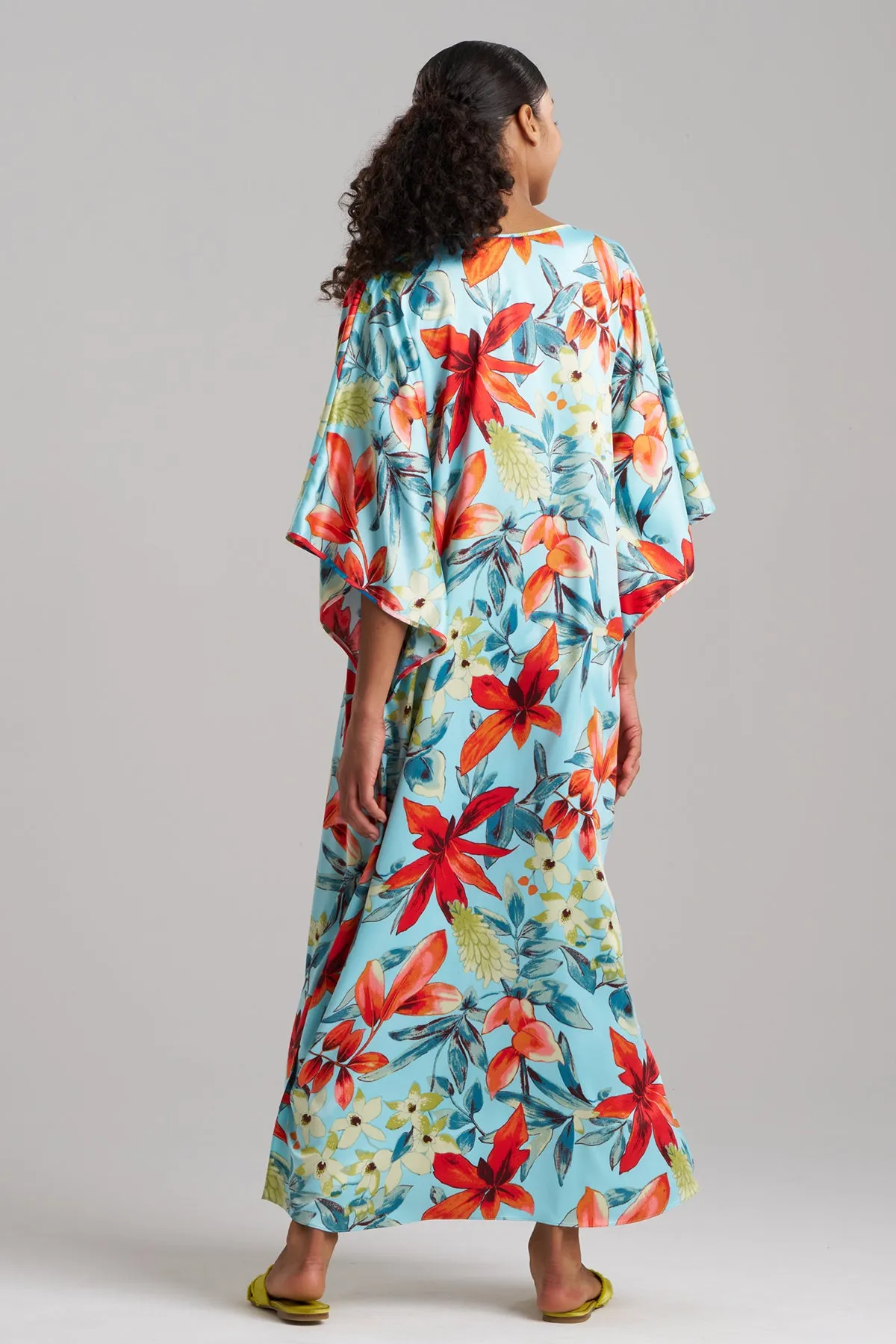 Tropical Breeze Satin Caftan sold by Natori product image thumbnail 2