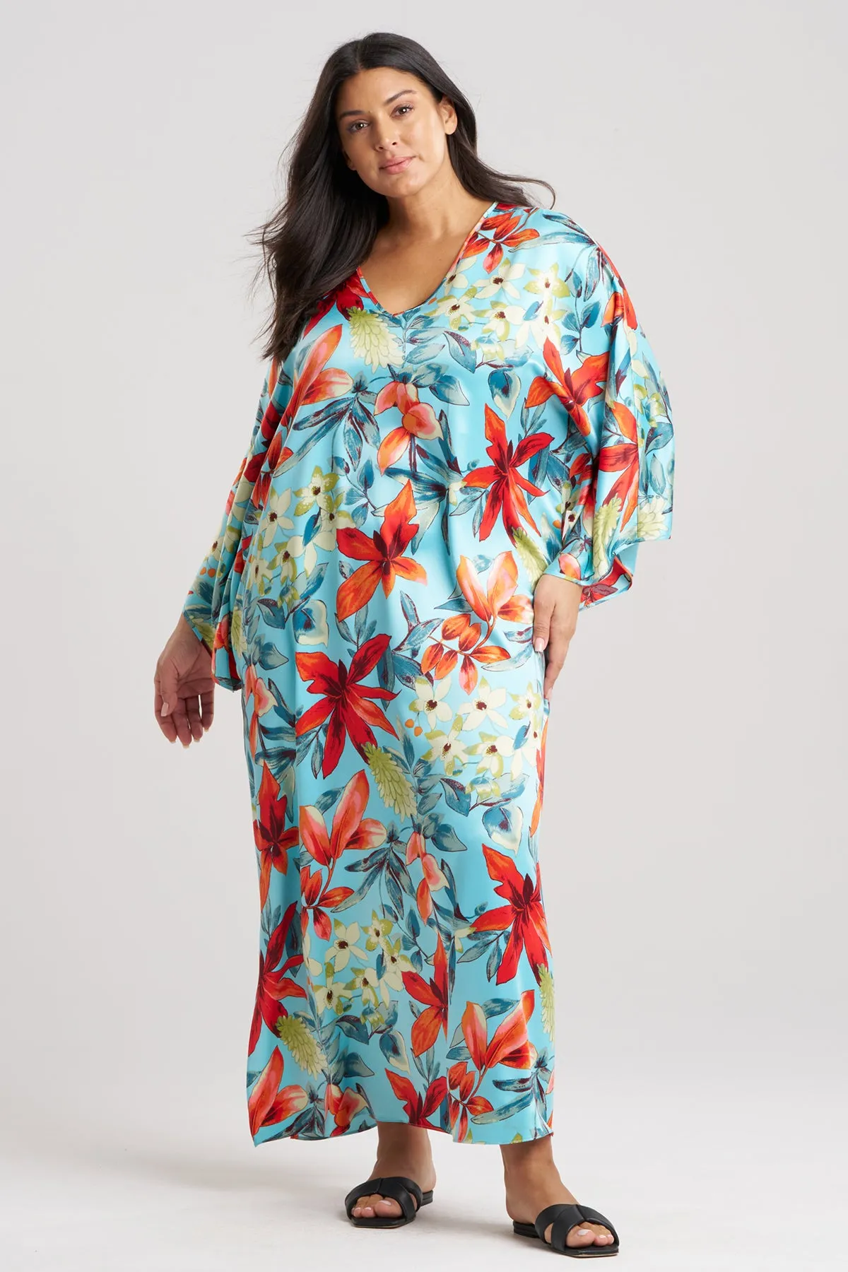 Tropical Breeze Satin Caftan sold by Natori product image thumbnail 3