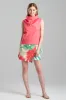 Techno Poplin Cowl Top sold by Natori