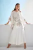 Couture Habotai Embellished Cold Shoulder Silk Top sold by Natori