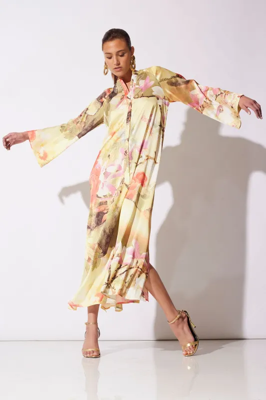 Floral Garden Zip Caftan sold by Natori