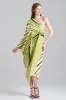 Yoshinoki Cotton Silk One Shoulder Caftan Dress sold by Natori