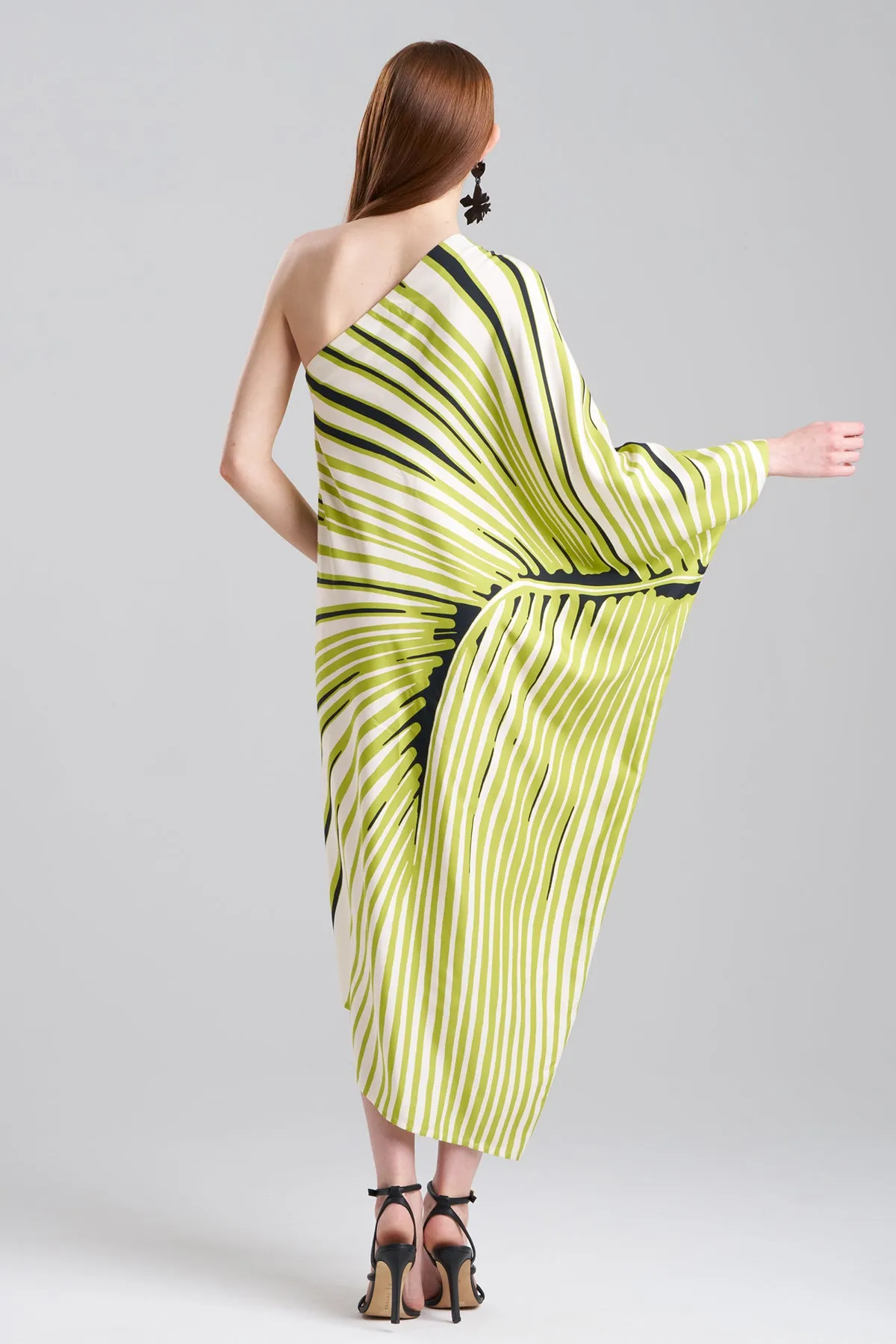 Yoshinoki Cotton Silk One Shoulder Caftan Dress sold by Natori product image thumbnail 3