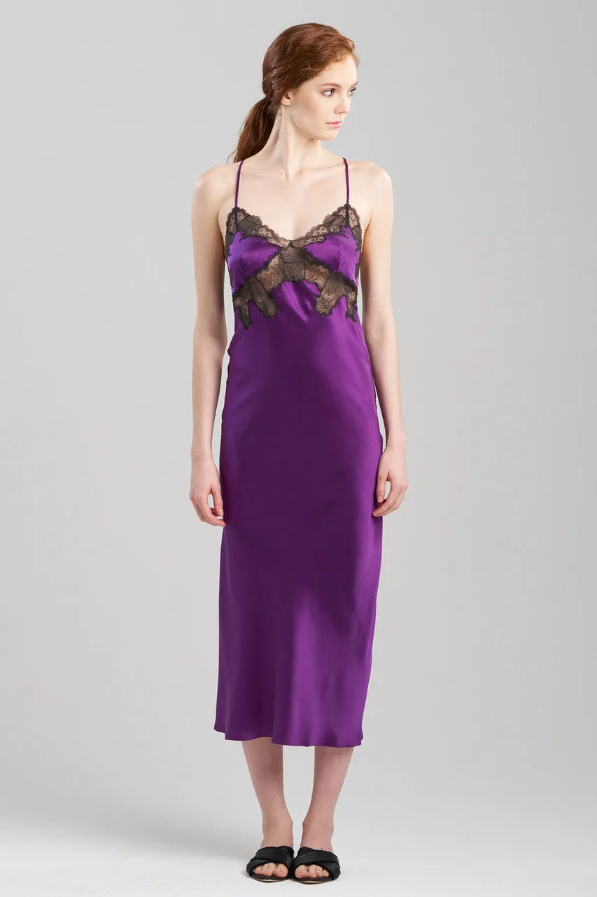 Lolita Lace Low Back Silk Slip Gown sold by Natori product image thumbnail 2
