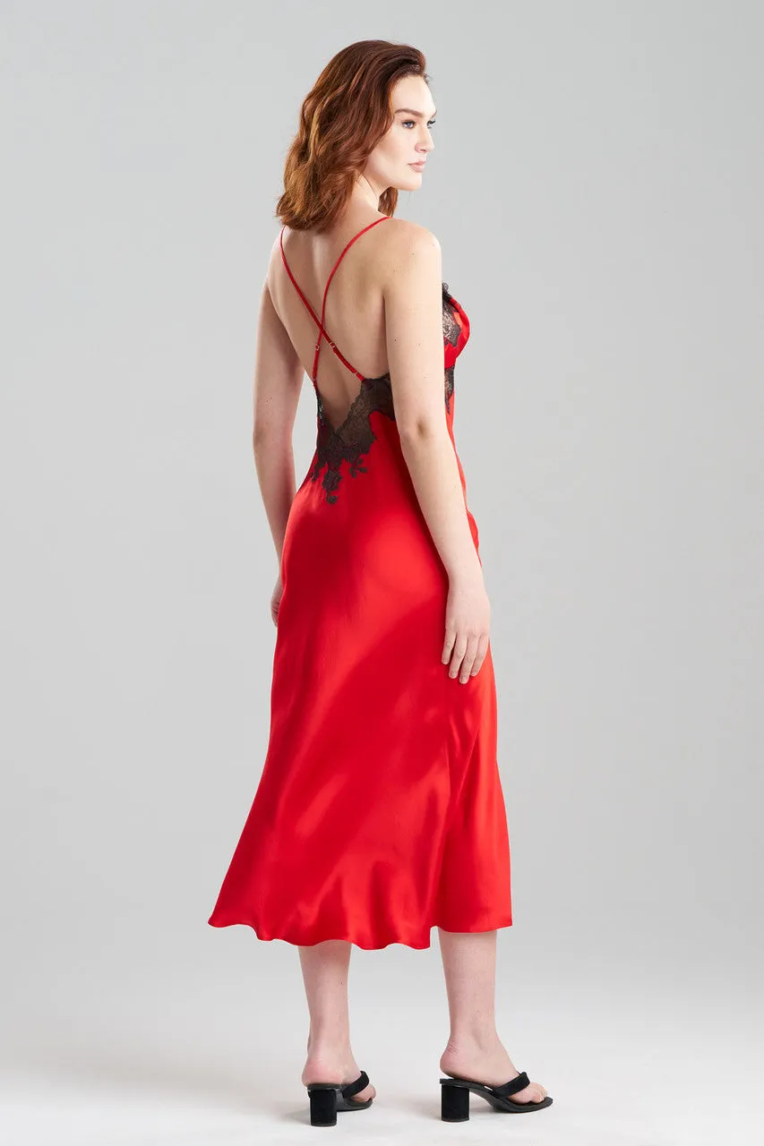 Lolita Lace Low Back Silk Slip Gown sold by Natori product image thumbnail 3
