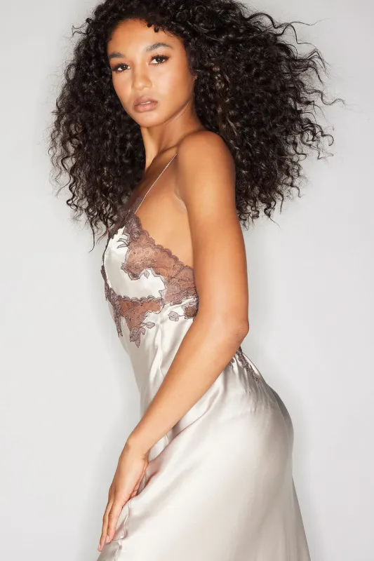 Lolita Lace Low Back Silk Slip Gown sold by Natori