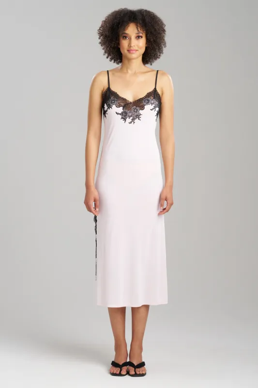 Enchant Lace Slit Slip Gown sold by Natori
