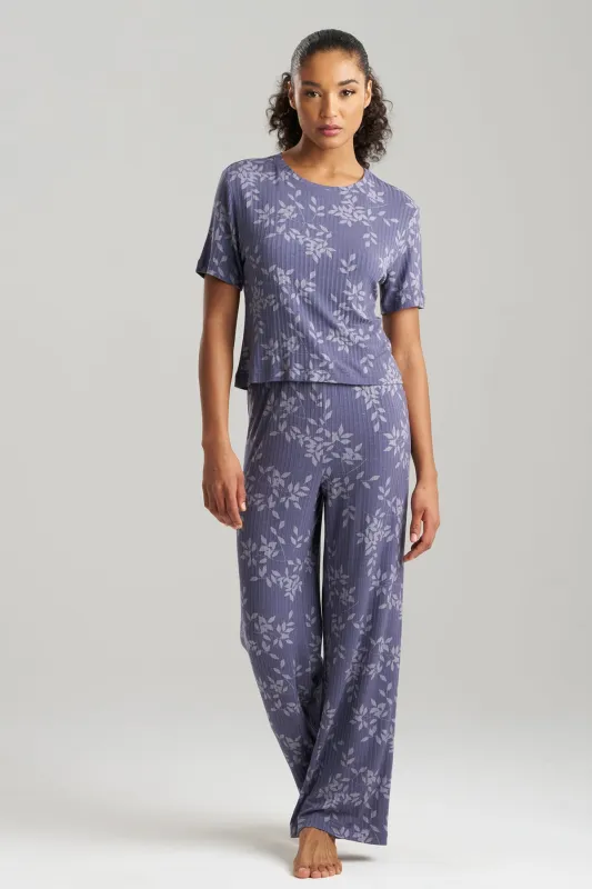 Aria Printed Rib Ease PJ sold by Natori