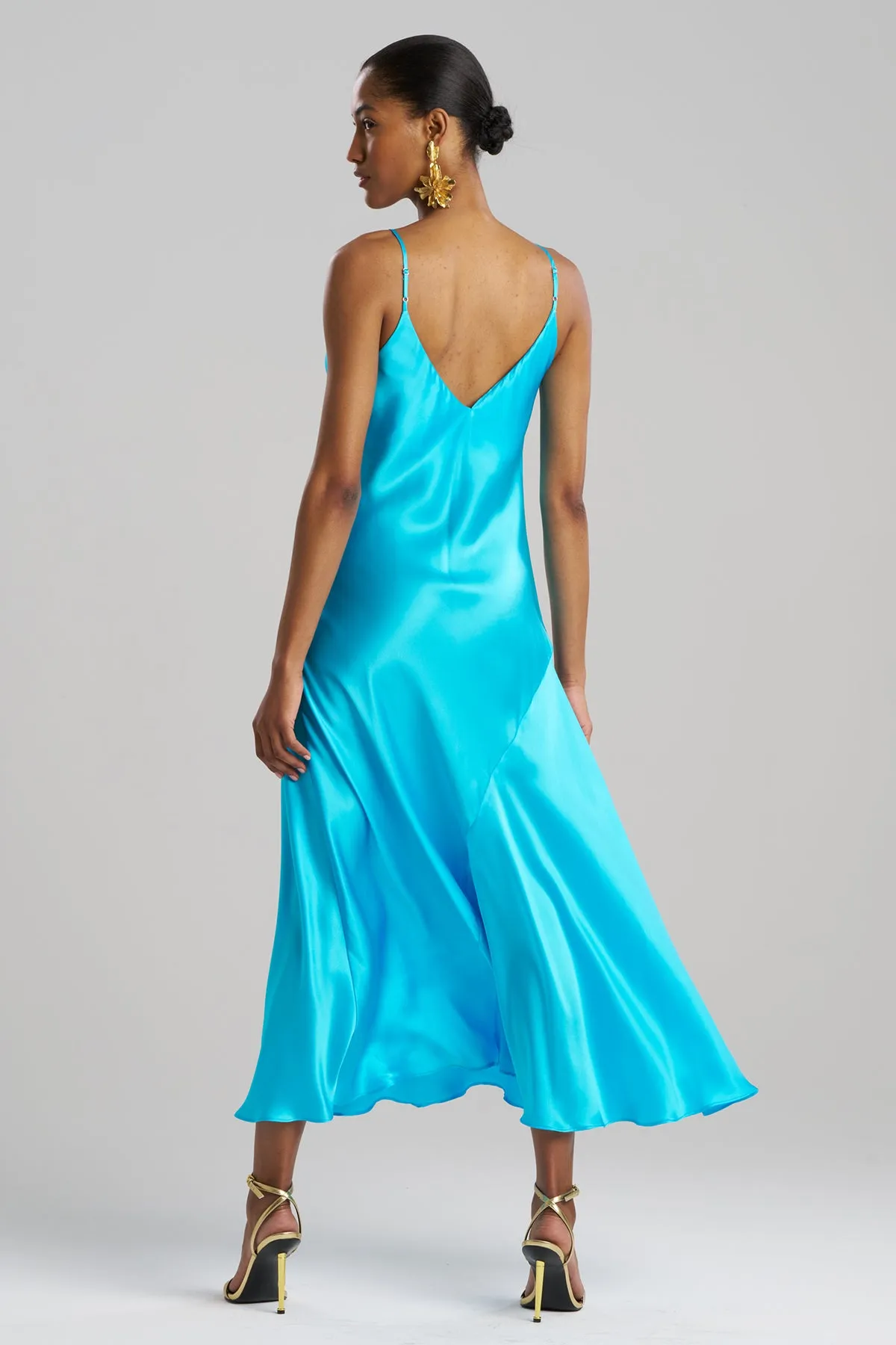 Key Essentials Sheath Flounce Silk Slip Dress sold by Natori product image thumbnail 3