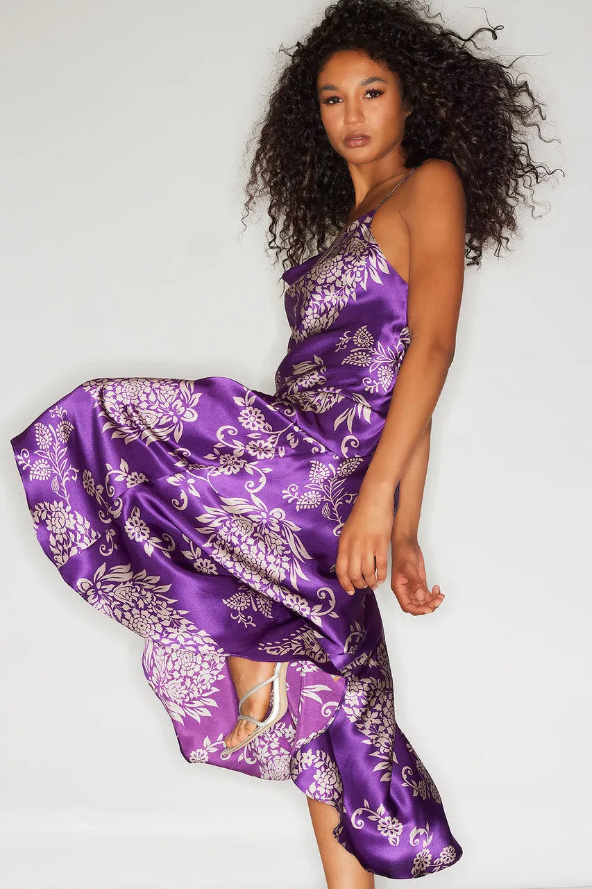 Ysobel Cowl Neck Silk Slip Dress sold by Natori