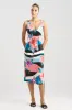 Floral Tapestry Satin Slip Dress sold by Natori