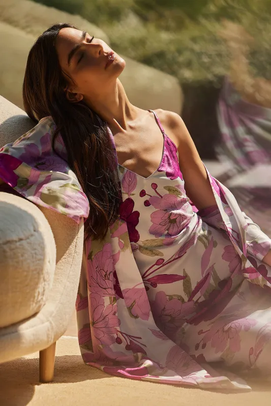 Peony Blossom V-Neck Slip Dress sold by Natori